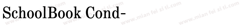 SchoolBook Cond字体转换